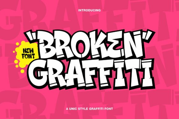 Broken Graffiti Font: A Bold Voice for Urban Creativity