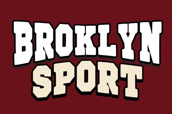 Brooklyn Sport: A Bold Font for Dynamic Sports and Retro Designs