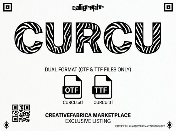 Curcu: A Wildly Unique Font for Bold Typography and Creative Expression