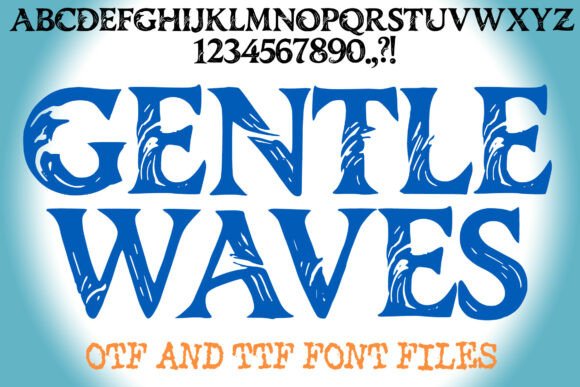 Gentle Waves: A Strategic Font for Nautical and Calming Branding