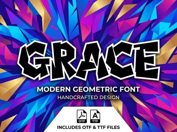 Grace: A Modern Geometric Display Font for High-Impact Visual Storytelling