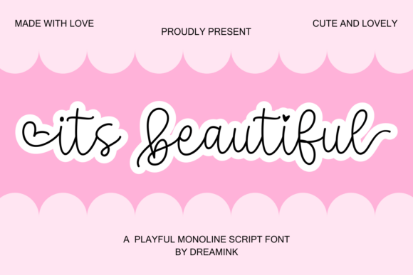 Itβs Beautiful: A Playful Monoline Script Font for Personal and Creative Projects