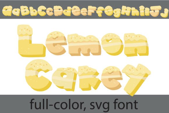 Lemon Cakey: A Playful Font Inspired by the Zesty Delights of Lemon Cake