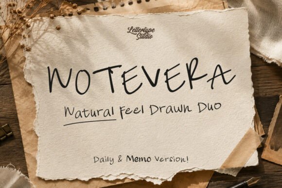 Notevera: The Modern Handwritten Font Duo for Creative and Professional Projects