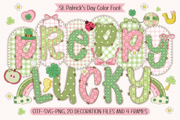 Preppy Lucky: A Festive Font for St. Patrick’s Day Designs