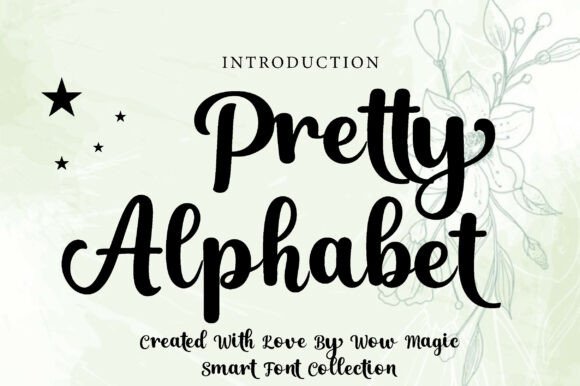 Pretty Alphabet: Elevating Design with Elegant Script