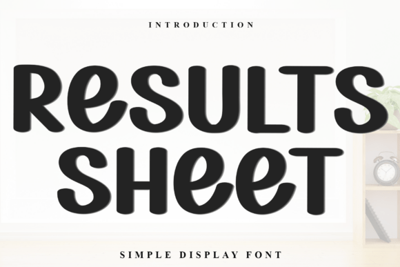 Results Sheet: A Festive Font for Holiday-Themed Design Projects