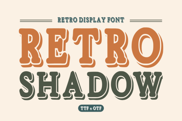 Retro Shadow: A Timeless Font for Bold Visual Storytelling