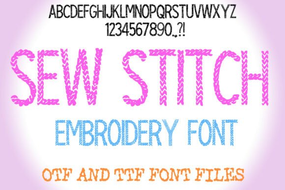 Sew Stitch Embroidery: A Quirky Font for Creative Expression