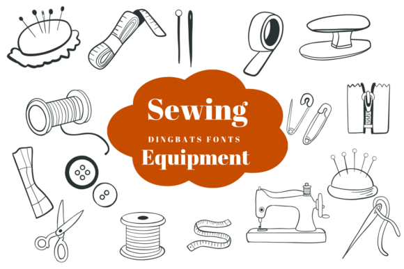 Sewing Equipment Font: A Unique Typographic Tool for Craft Enthusiasts