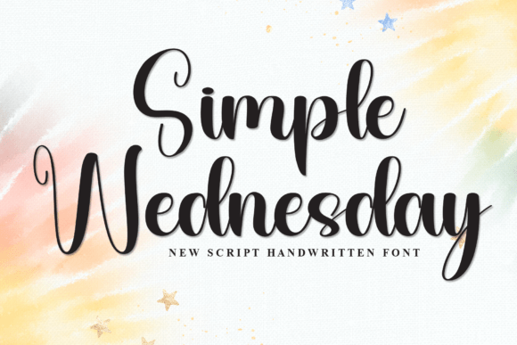 Simple Wednesday: A Handwritten Display Font That Adds Whimsy to Design Projects