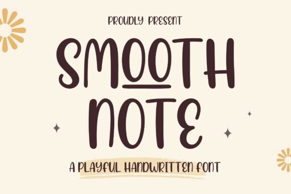 Smooth Note: A Playful Handwritten Font for Creative and Professional Use