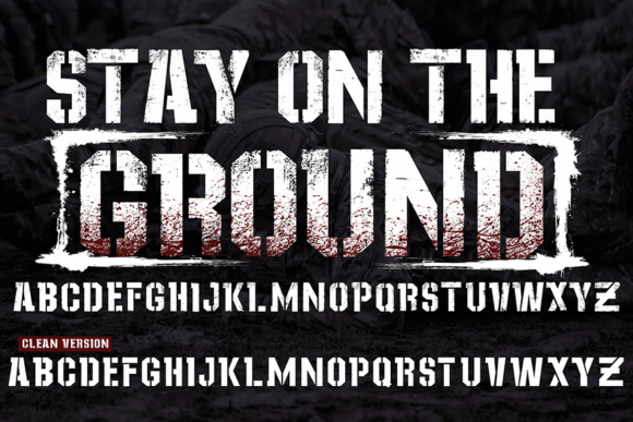 Stay on the Ground: A Bold and Practical Font for High-Impact Design