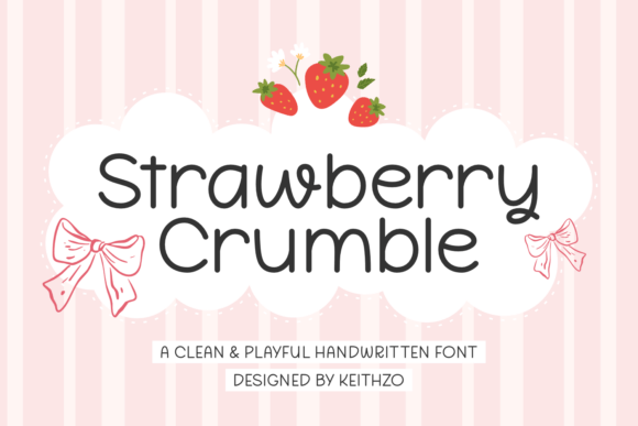Strawberry Crumble Font: A Playful Addition to Your Creative Projects