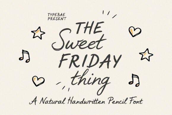 The Sweet Friday Thing: A Natural Handwritten Font for Personal and Creative Projects