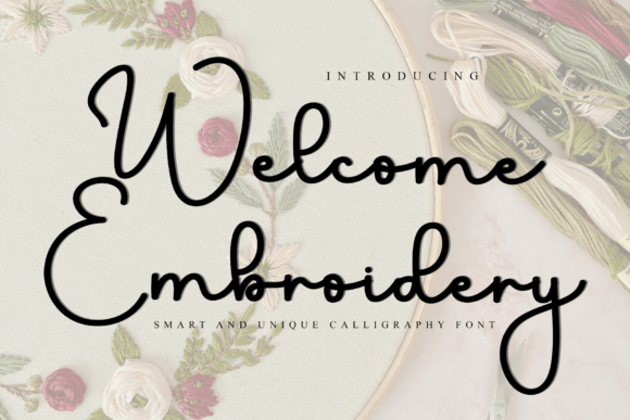 Welcome Embroidery: A Versatile Font for Creative Projects