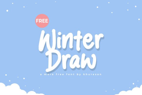 Winter Draw Font for Seasonal Creativity