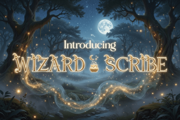 Wizard Scribe: A Whimsical Font for Enchanting Design Projects